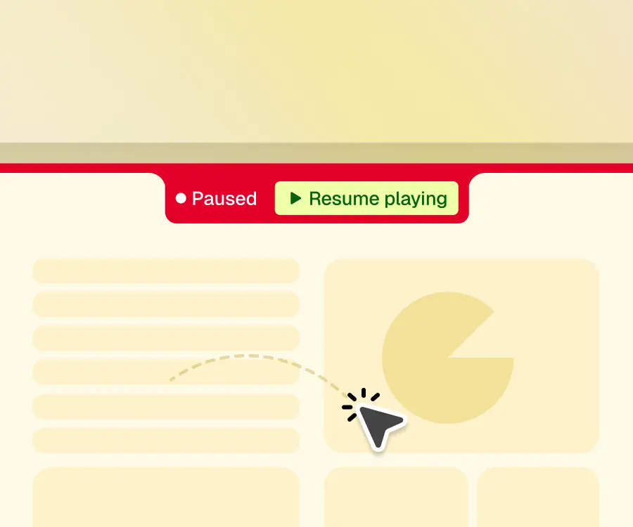 Auto-pause on user activity